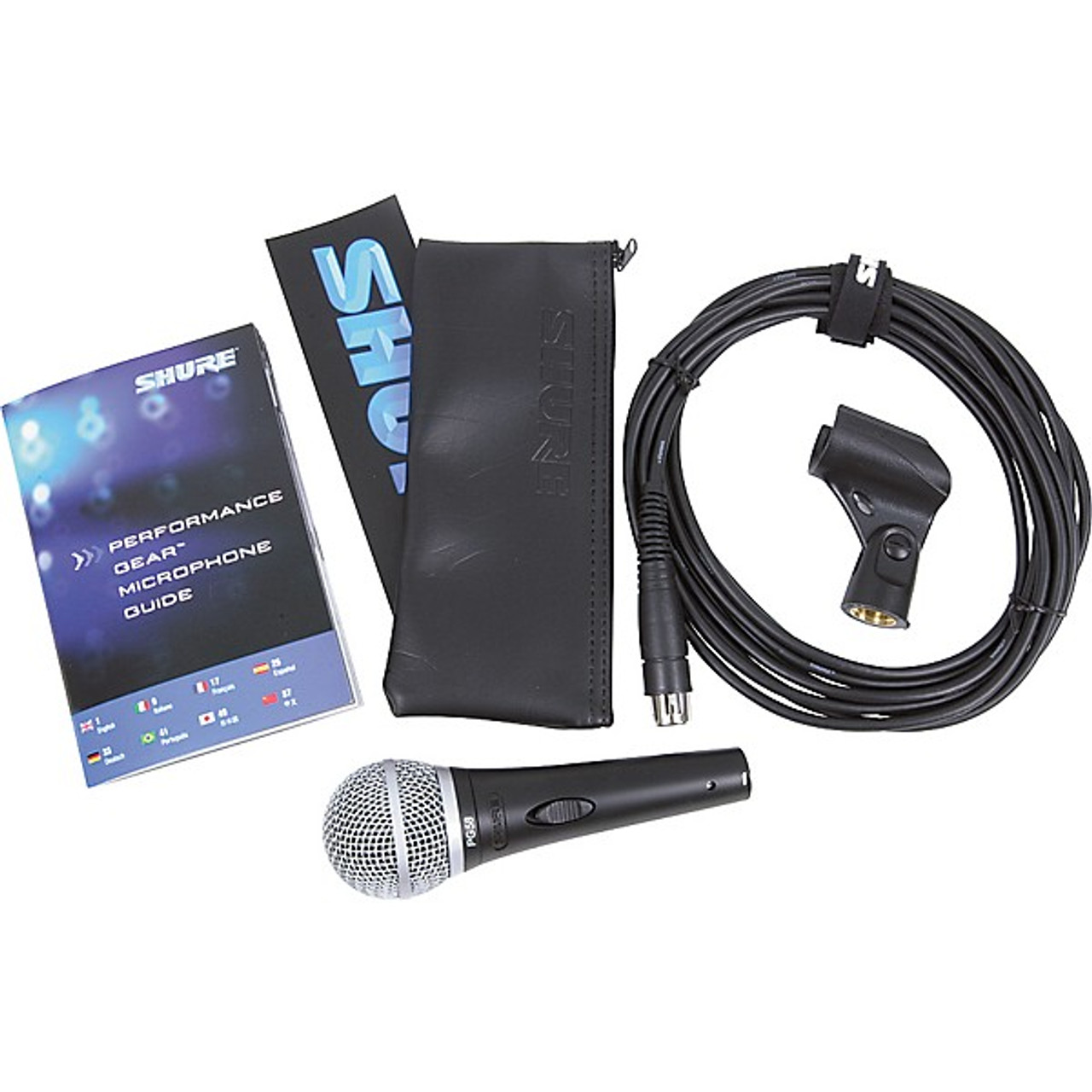 Shure *PG 58 PERFORMANCE MIC 1/4 INCH PLUG LEAD AND