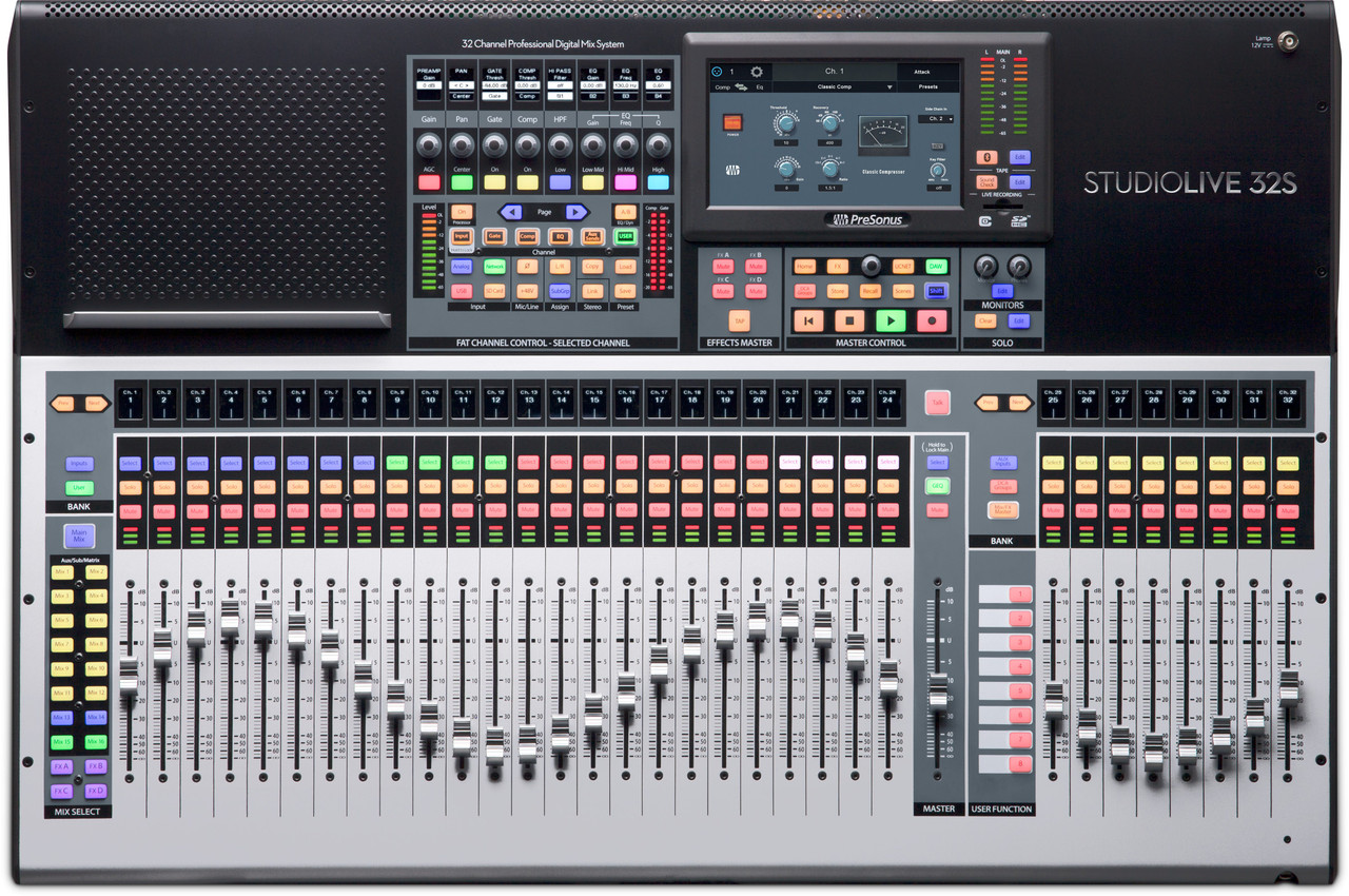 STUDIUM 32S デジタルミキサー PreSonus StudioLive 32S 32-Channel Digital Mixer & USB Audio