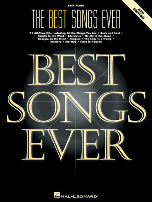 The Best Songs Ever - 6th Edition Easy Piano