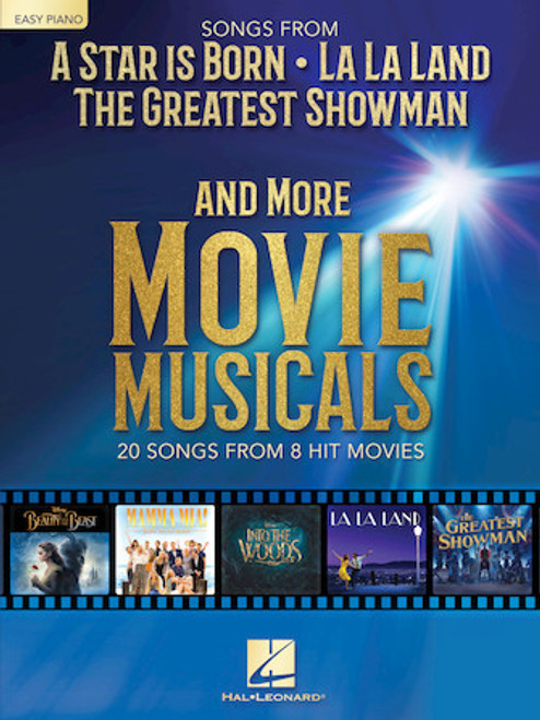 Songs from A Star Is Born, The Greatest Showman, La La Land and More Movie Musicals Easy Piano Versn