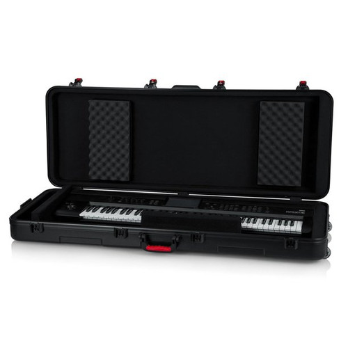 Gator TSA Series ATA Molded Polyethylene Keyboard Case with Wheels for 76-note Keyboards