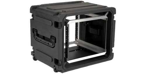 SKB 8U Shock Mount Rack, with wheels and handle