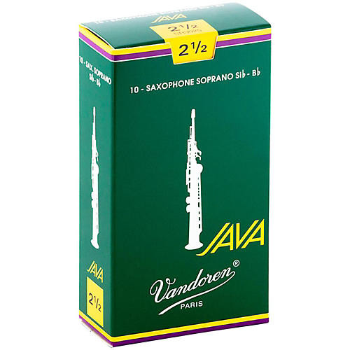 Van Doren 2 1/2; Soprano Saxophone Reeds; Vandoren Java; 10 per box