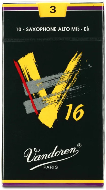 Vandoren 3; Alto Saxophone Reeds; V-16; 10 per box