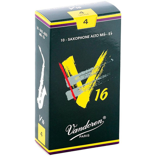 4; Alto Saxophone Reeds; Vandoren V-16; 10 per box