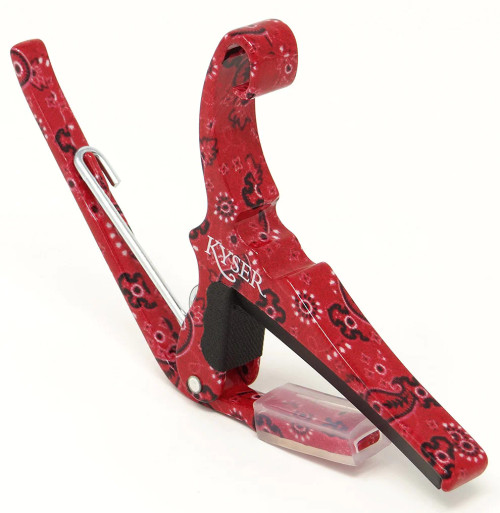KYSER Quick-Change Acoustic Guitar Capo Red Bandana
