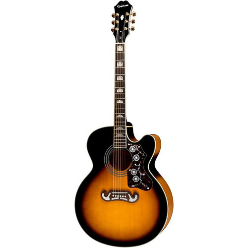 Epiphone J-200EC Acoustic Studio - Solid Top Fishman, Vintage Sunburst