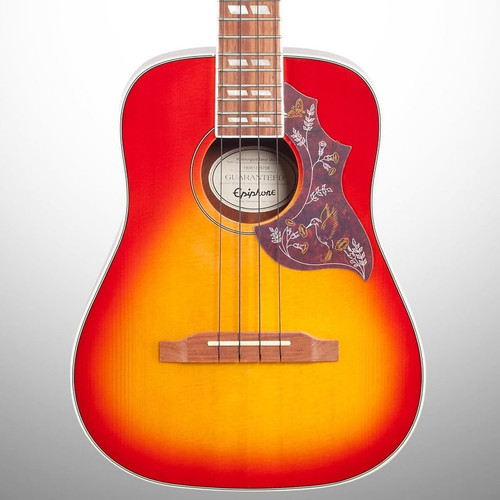 Epiphone Hummingbird Studio Tenor Ukulele, Faded Cherry Sunburst w/ Gig Bag
