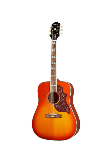 Epiphone Hummingbird - All Solid Wood Fishman, Aged Cherry Sunburst Gloss