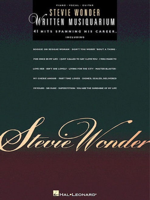 Hal Leonard Stevie Wonder – Written Musiquarium