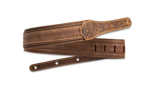 Taylor Wings Strap, Dark Brown Leather, 2.5"