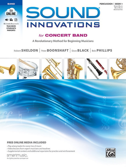 Sound Innovations for Concert Band, Percussion: Snare, Bass, Accessories, Bk 1  cd/dvd