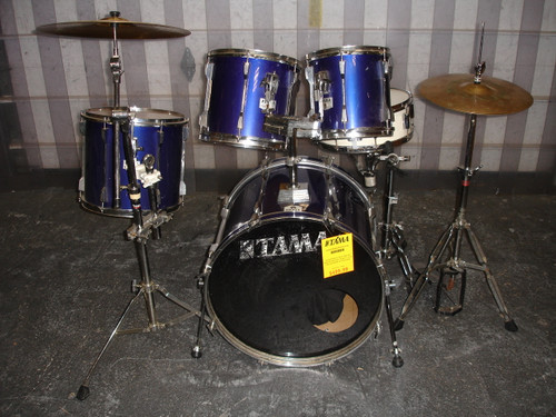 Tama Rockstar DX 5-Piece Drum Kit w/Hardware & Cymbals Royal Blue - Previously Owned