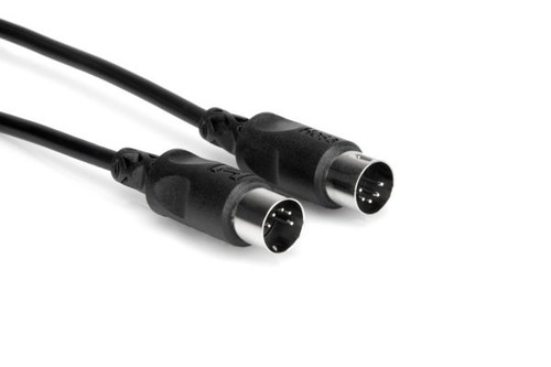 Hosa MIDI Cable, 5-pin DIN to Same, 10 ft