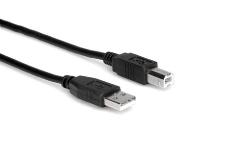 Hosa High Speed USB Cable, Type A to Type B, 5 ft