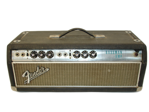 Vintage 1968 Fender Bassman Silverface Guitar Amp Head - Previously Owned