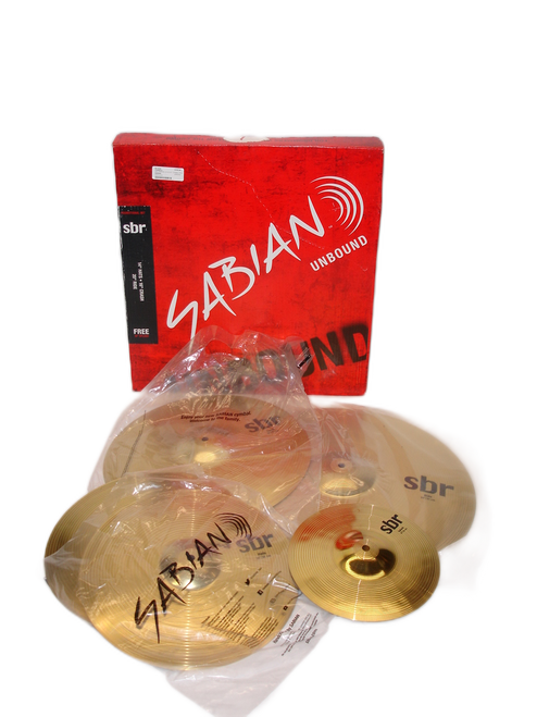 Sabian SBR Series Performance PROMO Pack Cymbal Set w/ Free 10" Splash 10/14/16/20 - Previously Owned