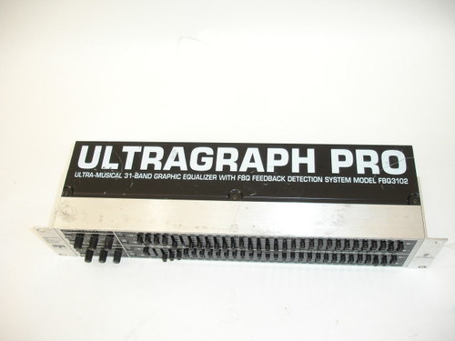 Behringer FBQ3102 ULTRAGRAPH PRO 31-Band Stereo Graphic Equalizer w/ FBQ Feedback Detection System -  Previously Owned