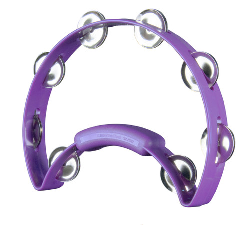 Rhythm Tech Solo Tambourine with Nickel Jingles, Purple