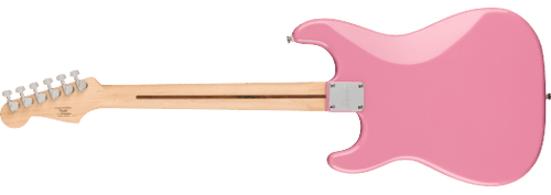 Squier Sonic Stratocaster HT H, Maple Fingerboard, White Pickguard, Flash Pink