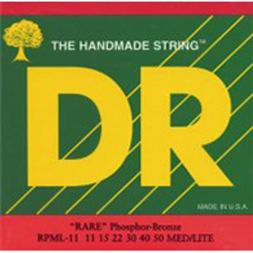 DR RARE - Phosphor Bronze Acoustic Guitar Strings: Custom Light 11-50