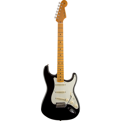 Fender Eric Johnson Stratocaster® Electric Guitar, Black, Maple Fretboard with Hardshell Case