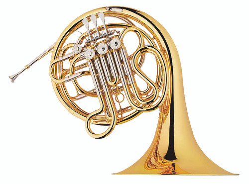 Avalon Bb/F Double French Horn, Lacquer, 12" fixed bell, mechanical linkage or string linkage, with case and mouthpiece