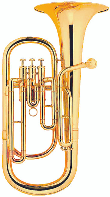 Avalon Eb Alto Horn, Lacquer, 3 Valves, upright 7 5/8" bell, with case and mouthpiece.