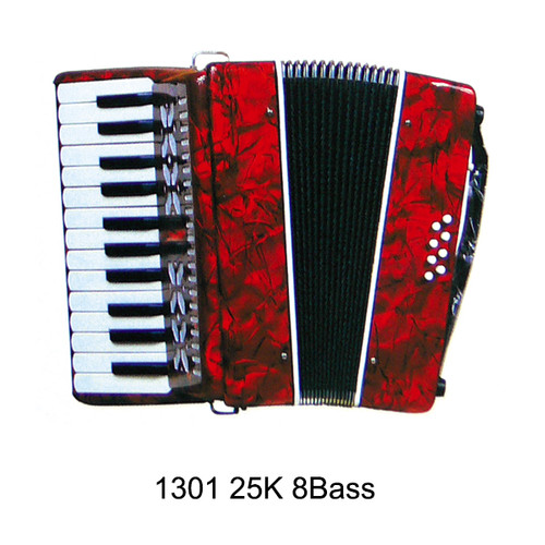 Avalon 8 Bass, 25 key, Piano Accordion with case & strap - Various Colors Available