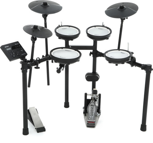Roland V-Drums TD-07DMK Electronic Drum Set with 3 x 6" Toms, Kick Pad, 8" Snare, 10" Hi-hat with Controller, 2 x 10" Crash/Rides, TD-07 Module, and Stand