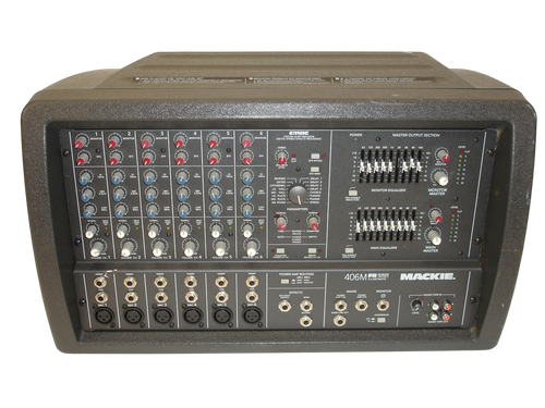 Mackie 406M FR Series 6-Channel Mono, 500-Watt Powered Mixer - Previously Owned