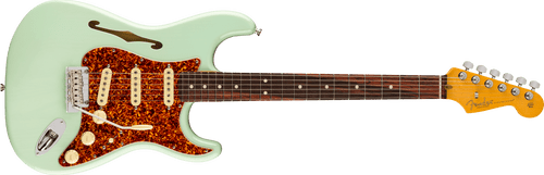 Fender American Professional II Stratocaster® Thinline, Rosewood Fingerboard, Transparent Surf Green w/ Deluxe Molded Case