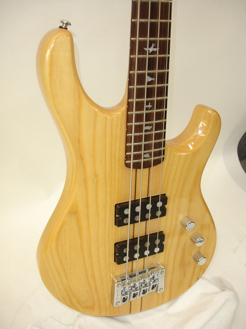 PRS SE Kingfisher Bass Guitar, Natural Ash - Previously Owned