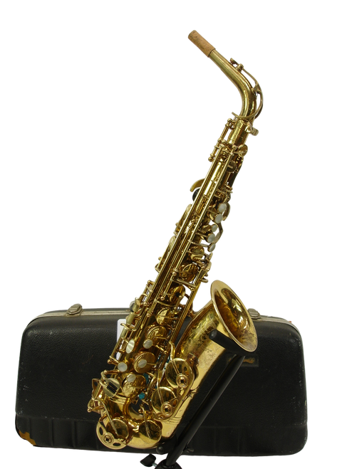 Selmer Bb Alto Saxophone, Gold Lacquer w/ Case Previously Owned