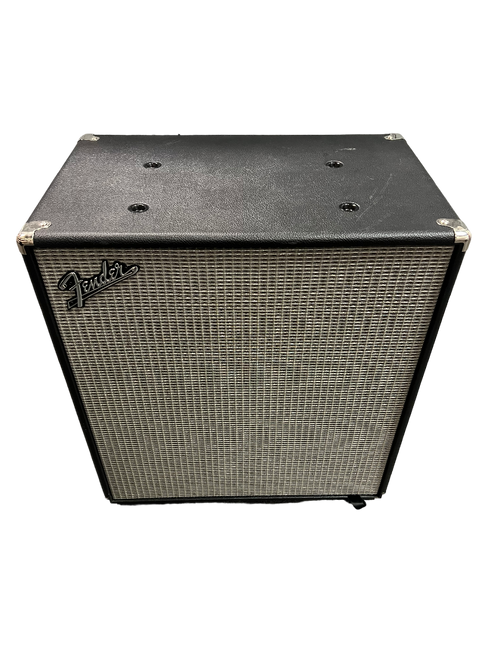 2021 Fender Rumble 410 Cabinet (V3) 4x10" 500-watt Bass Speaker Cabinet w/ Horn, Black/Silver - Previously Owned