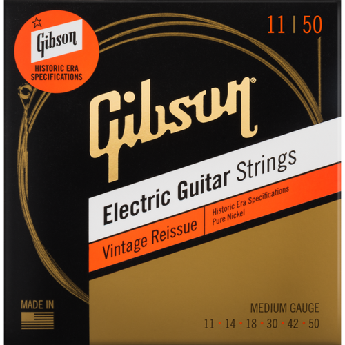 Gibson Vintage Reissue Electric Guitar Strings, Medium