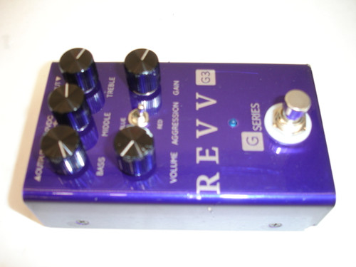 Revv G3 Purple Channel Preamp / Overdrive / Distortion Guitar Effects Pedal w/ Box - Previously Owned