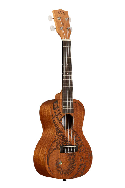 Kala KAGUIDANCEC Concert Satin, Mahogany, Mahogany Laser Etch w/ Bag