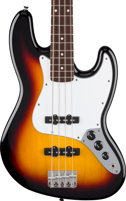 Fender Standard Jazz Bass, Laurel Fingerboard, White Pickguard, 3-Color Sunburst