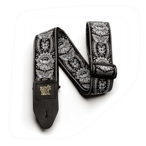Ernie Ball Classic Jacquard Guitar Strap/Bass Strap - Silver Orleans