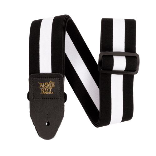 Ernie Ball Comfort Stretch Guitar Strap/Bass Strap - Racer White