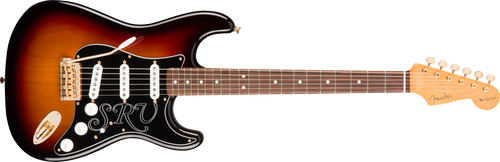 Fender Stevie Ray Vaughan Stratocaster with Vintage Tweed Case, Pau Ferro Fretboard, 3-Color Sunburst