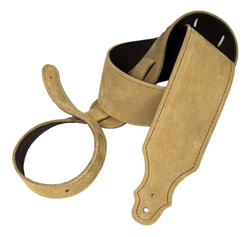 Franklin 2.5" Suede/Buck Backing/Honey/Brown Stitch