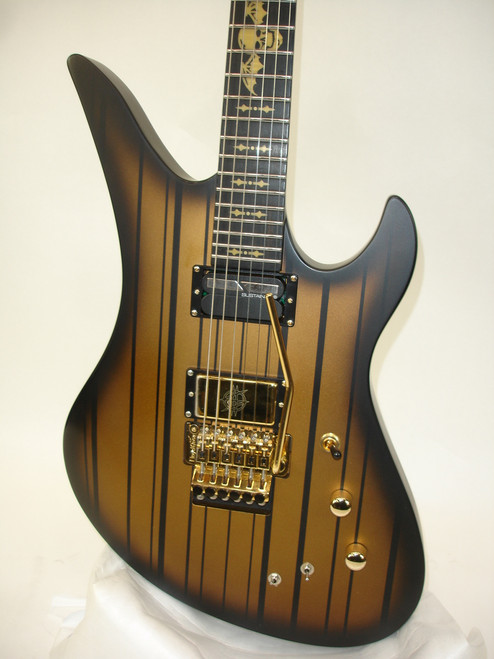 2023 Schecter Synyster Gates Custom-S Electric Guitar, Satin Gold Burst - Previously Owned