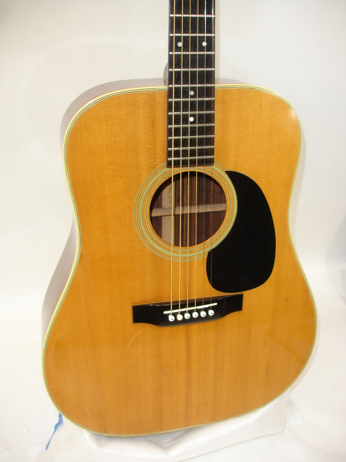 Vintage 70's Aria D-50 Dreadnought Acoustic Guitar, Natural w/ Case - Previously Owned