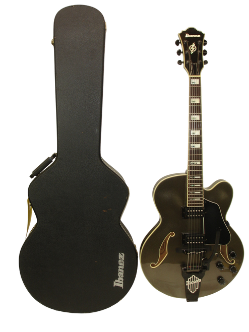 2004 Ibanez AFS77T Artcore Hollow-Body Electric Guitar, Metallic Green w/ Case - Previously Owned