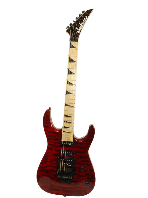 2023 Jackson JS34Q Dinky DKA Electric Guitar, Maple Fingerboard, Transparent Red - Previously Owned
