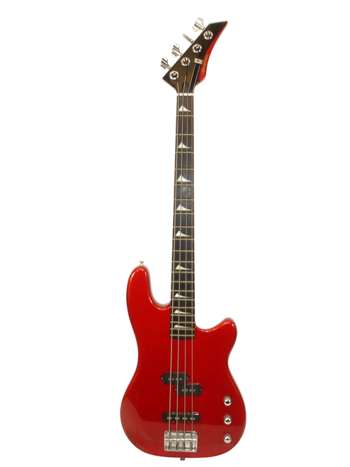 Vintage 80's Ovation Celebrity BC2 BC-2 4-String P/J Bass Guitar, Red - Previously Owned