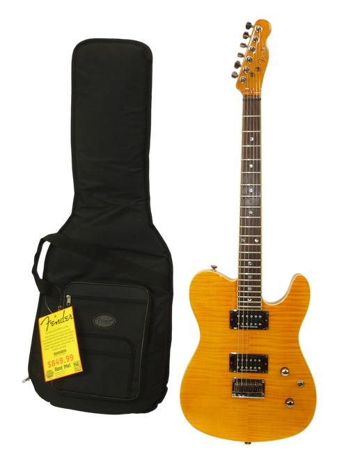 Fender Special Edition Custom Telecaster FMT HH Electric Guitar, Rosewood Fingerboard, Amber MIK w/ Bag - Previously Owned Fender Special Edition Custom Telecaster FMT HH Electric Guitar, Rosewood Fingerboard, Amber MIK w/ Bag - Previously Owned