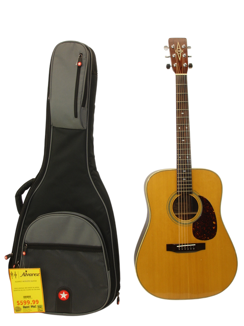 Vintage Alvarez 5059 Dreadnought Acoustic Guitar, Natural w/ Bag - Previously Owned